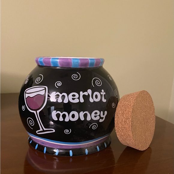 GANZ BELLA CASA CERAMIC MONEY JAR - Picture 2 of 4